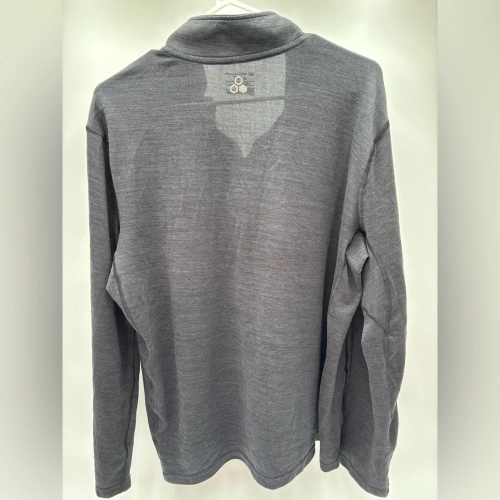 Tek‎ Gear DryTek Men's XL Gray Quarter Zip Pullover Long Slee